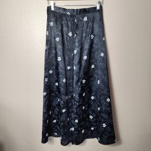 35th & 10th Vintage Satin Floral Maxi Skirt-Size 9